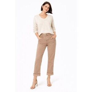 KUT FROM THE KLOTH Amy Crop Straight Leg 4 Pockets Cuffed Raw Hem #KP0216MB1